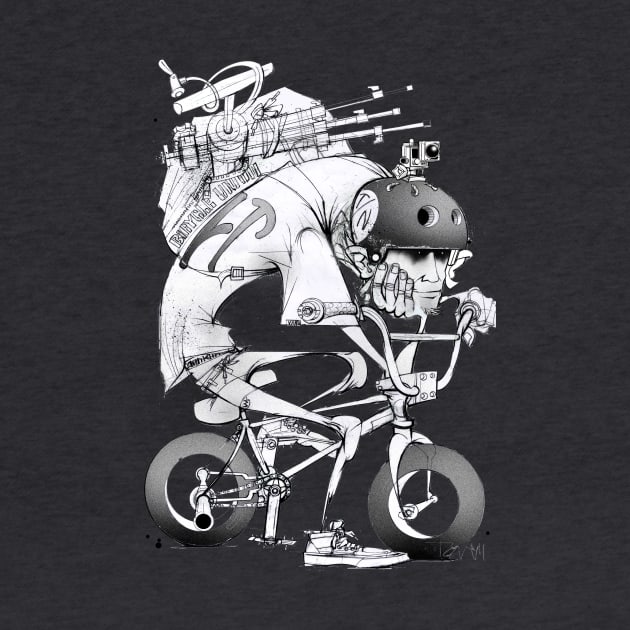 bmx rider by IAN TOVEY ILLUSTRATOR